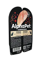 AlphaPet Superpremium Цыпленок и Клюква - Влажный корм для взрослых кошек сочные кусочки в соусе