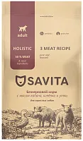Savita Grain free Adult 3 meat мясо Кабана, Ягненка и Утки - Сухой корм для собак– Интернет-магазин ZOO-MEGA