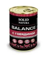Solid natura balans "говядина" - консервы для собак– Интернет-магазин ZOO-MEGA