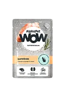 AlphaPet WOW Superpremium Цыпленок, сочные кусочки в соусе - Влажный корм для взрослых кошек