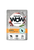 AlphaPet WOW Superpremium Индейка нежные ломтики в соусе - Влажный корм для стерилизованных кошек