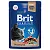 Brit premium куриная печень соус - консервы для кошек (пауч)