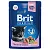 Brit premium "белая рыба в соусе" - консервы для котят (пауч)
