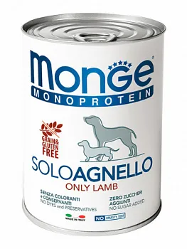 Monge dog monoprotein solo - консервы для собак паштет из ягненка– Интернет-магазин ZOO-MEGA