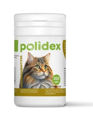 Polidex "мультивитум плюс" - витамины для кошек