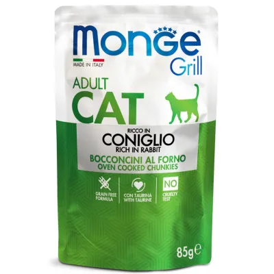 Monge Cat Grill Итальянский Кролик - Влажный корм для кошек