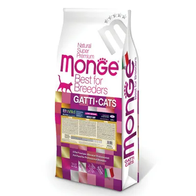 Monge cat bwild low grain низкозерновой корм из мяса зайца для взрослых кошек